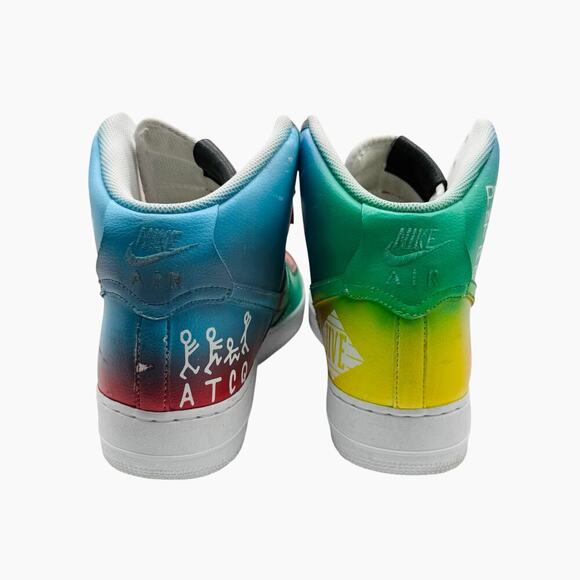 Nike Air Force 1 High 07 Custom A Tribe Called Quest From Jerobi‎ White Size 12 - Picture 9 of 12